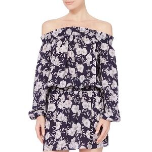 NWT INTERMIX Emily floral off shoulder mini dress size medium new with tags